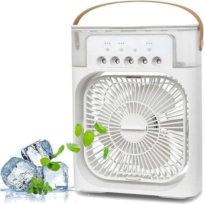 Mini Air Cooler Fan & Humidifier (USB Portable)