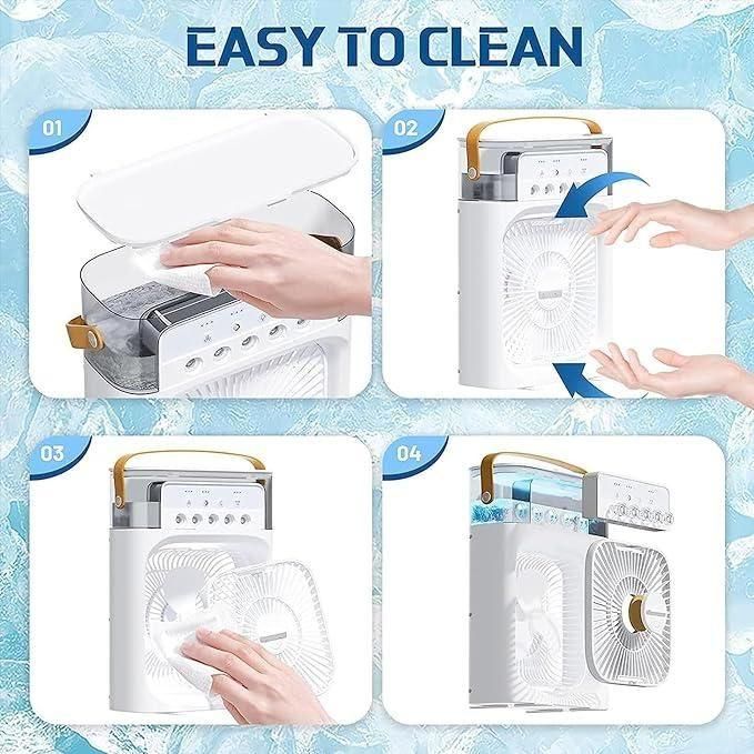 Mini Air Cooler Fan & Humidifier (USB Portable)