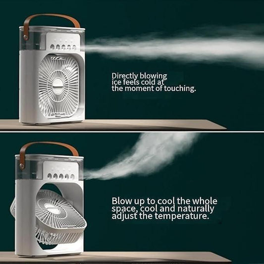 Mini Air Cooler Fan & Humidifier (USB Portable)