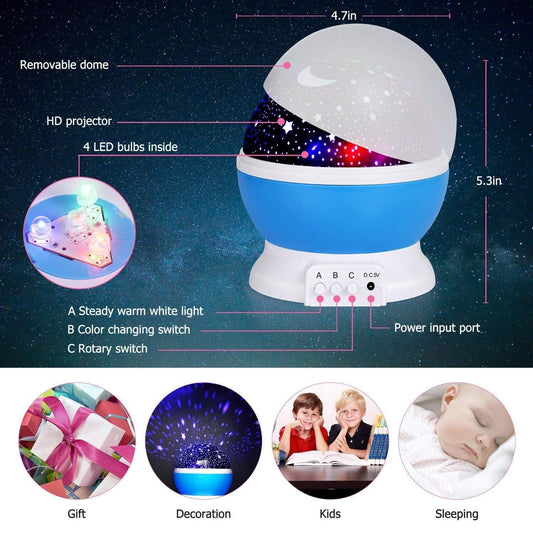 Galaxy Star Projector Lamp